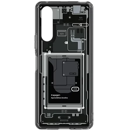 Case for Sony Xperia 10 V Spigen Ultra Hybrid - black with motif (Zero One)