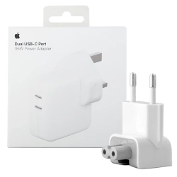 Apple Dual USB-C Port Power Charger Adapter - 35W