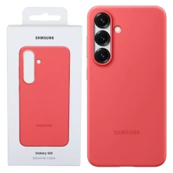 Samsung Galaxy S25 Silicone Phone Case - Raspberry (Red)