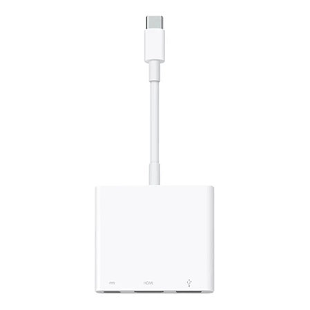 Apple adapter from USB-C to Digital AV connector - white