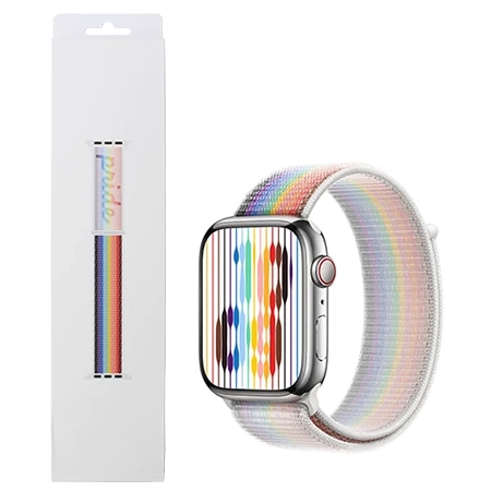 Apple Watch 42/ 44/ 45/ 49 Ultra Sport Loop Strap - Rainbow (Pride Edition)