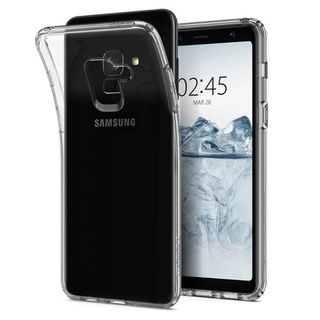 Samsung Galaxy A8 2018 silicone case Spigen Liquid Crystal 590CS22748 - transparent