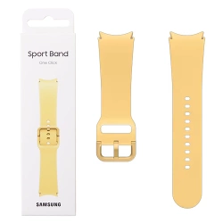 Silikonowy pasek do Samsung Galaxy Watch 4/ 4 Classic/ 5/ 5 Pro/ 6/ 6 Classic/ 7 Sport Band One Click 20 mm S/M - morelowy (Apricot)