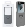 Samsung Galaxy Z Flip6 Silicone Phone Case with Ring - gray