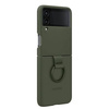 Samsung Galaxy Z Flip4 Silicone Phone Case with Ring - khaki