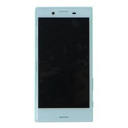 Sony Xperia X Compact LCD display with bezel and speaker - blue