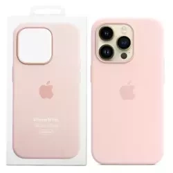 Apple Silicone Case Magsafe for iPhone 14 Pro - Pink (Chalk Pink)