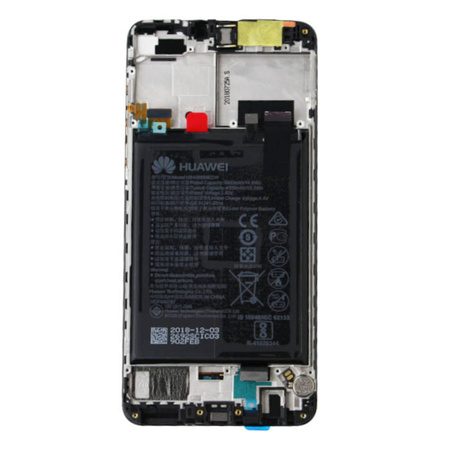 Huawei Y9 2018 LCD display with frame and battery - black