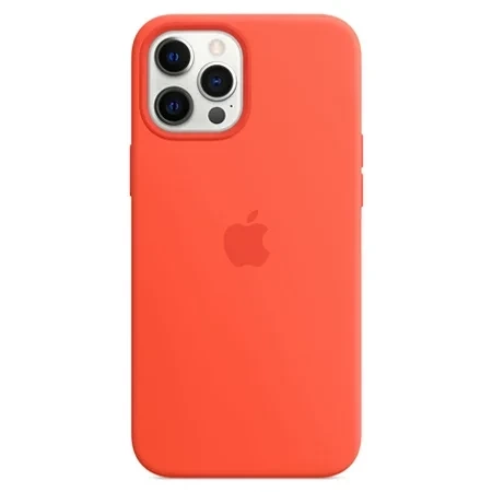 Apple iPhone 12 Pro Max Silicone Case MagSafe - Orange (Electric Orange)