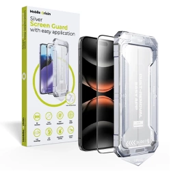 Tempered glass with applicator for Apple iPhone 17 Mobile Origin Silver Screen Guard