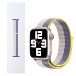 Pasek Apple Watch 38/ 40/ 41/ SE/ SE 2 Sport Loop - lawendowa szarość/ jasnoliliowy (Lavender Gray/ Light Lilac)