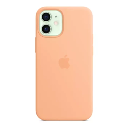 Silikonowe etui Apple Silicone Case MagSafe do  iPhone 12 mini - melonowe (Cantaloupe)