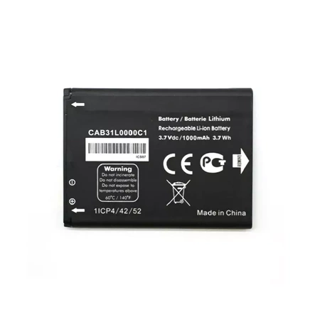 Original battery CAB31L0000C1 for Alcatel One Touch 155/ 720/ 808 - 1000 mAh 