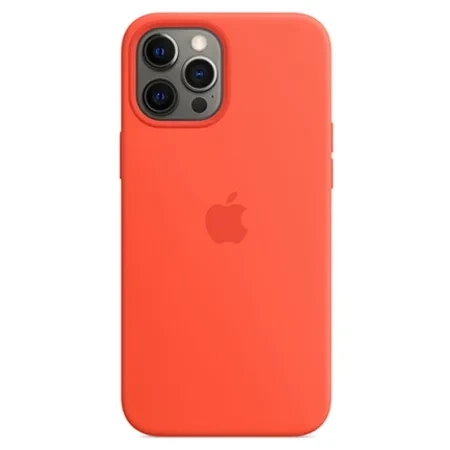 Apple iPhone 12 Pro Max Silicone Case MagSafe - Orange (Electric Orange)