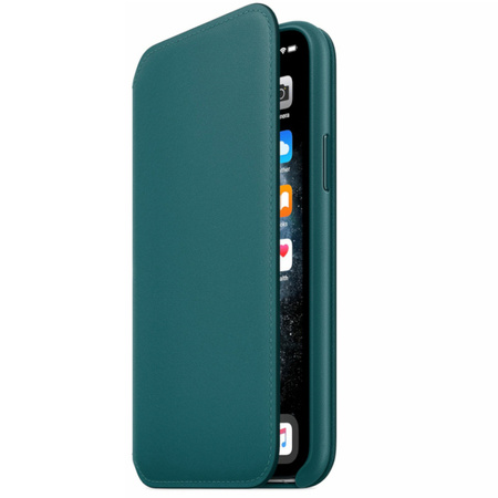 Apple iPhone 11 Pro Leather Folio Case - Green (Peacock)