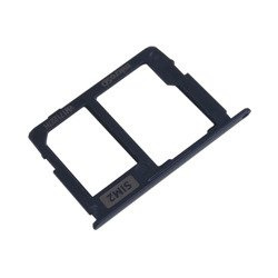 Samsung Galaxy J3 2017 SIM and micro SD card drawer - black