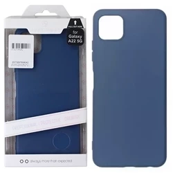 Silicone case for Samsung Galaxy A22 5G Just Must Candy phone - blue (Navy)