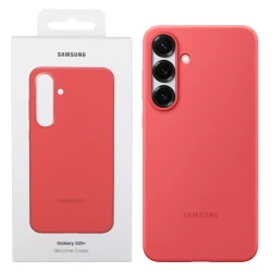 Samsung Galaxy S25 Plus Silicone Phone Case - Raspberry (Red)