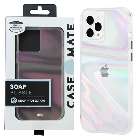 Case-Mate Soap Bubble case for Apple iPhone 12 Pro Max - transparent hologram case