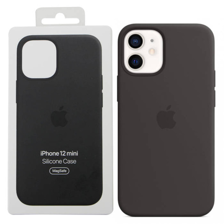 Apple iPhone 12 mini etui Silicone Case MagSafe MHKX3ZM/A - czarne (Black)
