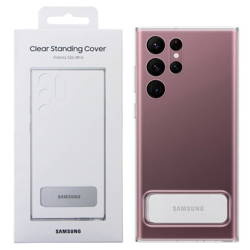 Samsung Galaxy S22 Ultra Clear Standing Cover phone case - transparent