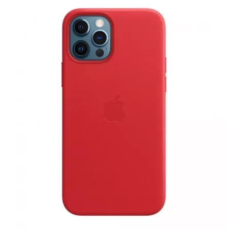 Apple iPhone 12 Pro Max Leather Case MagSafe - Red (Scarlet)