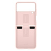 Samsung Galaxy Z Flip4 Silicone Phone Case with Ring - pink