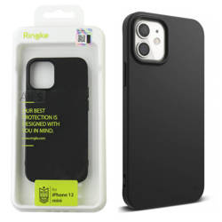 Apple iPhone 12 mini silicone case Ringke Air S - black