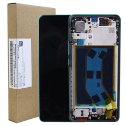 Oryginalny wyświetlacz AMOLED z ramką do Realme GT 7 - zielony (Aston Martin)