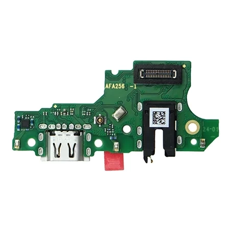 Board with micro-USB charging connector, microphone and headphone connector for Oppo A15