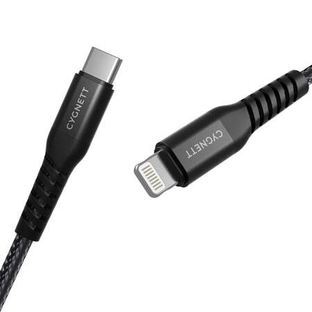 Cygnett Lightning to USB-C cable 2 m - black 