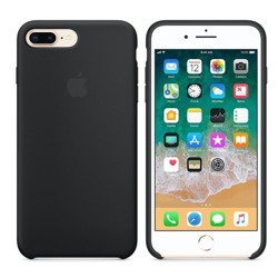 Etui silikonowe Apple iPhone 7 Plus/ 8 Plus - czarne [OUTLET]