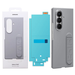 Etui z folią ochronną na telefon Samsung Galaxy Z Fold7 Silicone Case - szare