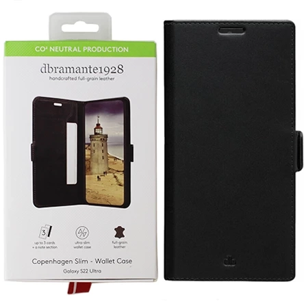 Leather case for Samsung Galaxy S22 Ultra dbramante1928 Copenhagen Slim phone - black