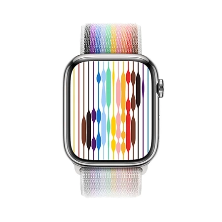 Pasek Apple Watch 38/ 40/ 41 mm Sport Loop - tęczowy (Pride Edition)