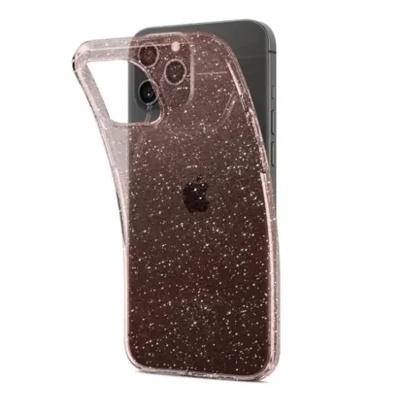 Spigen Liquid Crystal Glitter silicone case for Apple iPhone 12 Pro Max - pink (Rose Quartz)