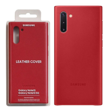 Samsung Galaxy Note 10 leather case Leather Cover EF-VN970LREGWW - red