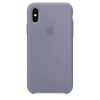 Apple Silicone Case for iPhone XS - Gray (Lavender Gray) [OUTLET]