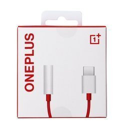 OnePlus 1091100049 adapter słuchawkowy z USB-C na 3.5 mm - czerwony