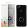 Silicone case with ring for Apple iPhone 7/ 8/ SE 2020/ SE 2022 FLAVR - transparent