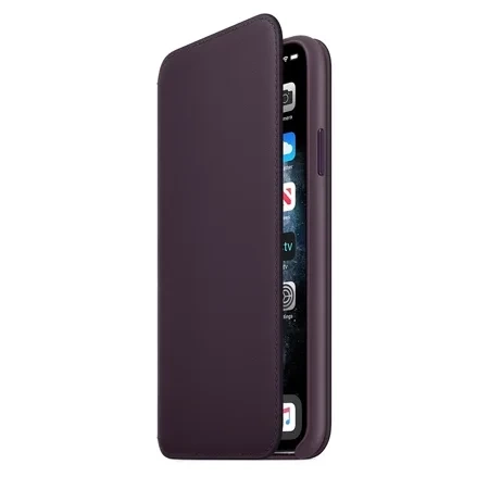 Apple iPhone 11 Pro Max Leather Folio - eggplant (Aubergine)