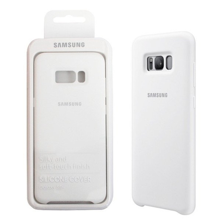 Silicone case for Samsung Galaxy S8 Plus phone - white