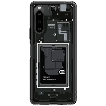 Case for Sony Xperia 10 V Spigen Ultra Hybrid - black with motif (Zero One)