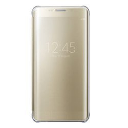 Samsung Galaxy S6 edge+ Clear View Cover phone case - gold