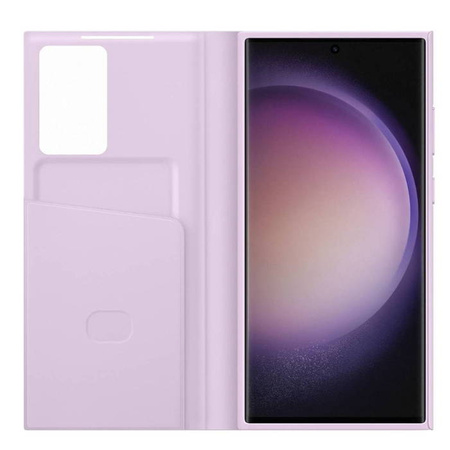 Samsung Galaxy S23 Ultra Smart View Wallet Phone Case - lavender