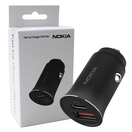 Nokia Fast Car Charger Mini 20W - black