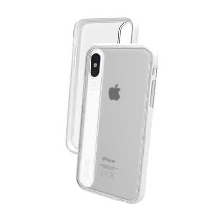 Apple iPhone X/ XS case GEAR4 Windsor IC8WDRSVR - transparent with white frame