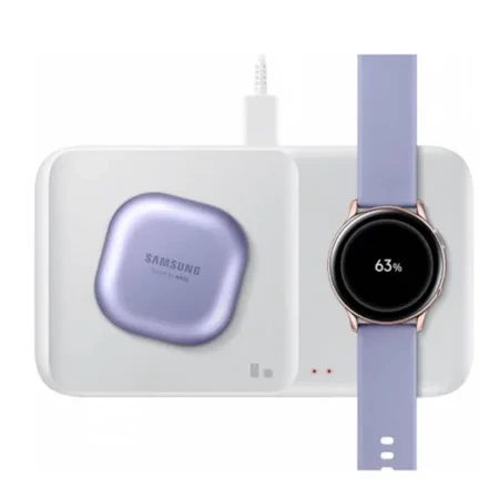 Ładowarka indukcyjna Samsung Super Fast Wireless Charger Duo + sieciowa - szara