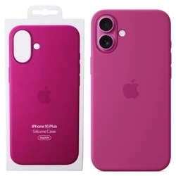 Apple iPhone 16 Plus Silicone Case MagSafe - Fuchsia