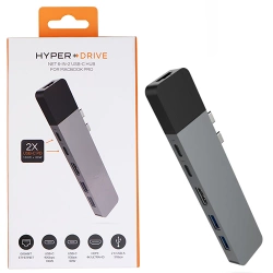 Hyper Drive Net 6-In-2 USB-C Hub Adapter for MacBook Pro